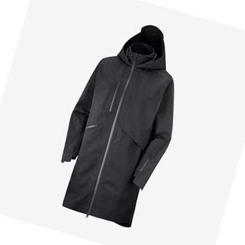 Salomon OUTLIFE WP COMMUTER PARKA W WATERPROOF Kabát Női Fekete | HU 3129ILH